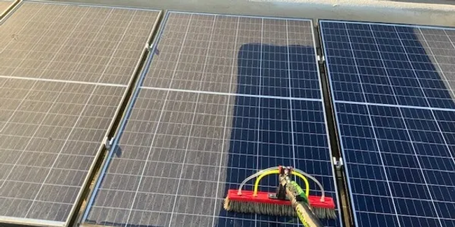 Washing solar